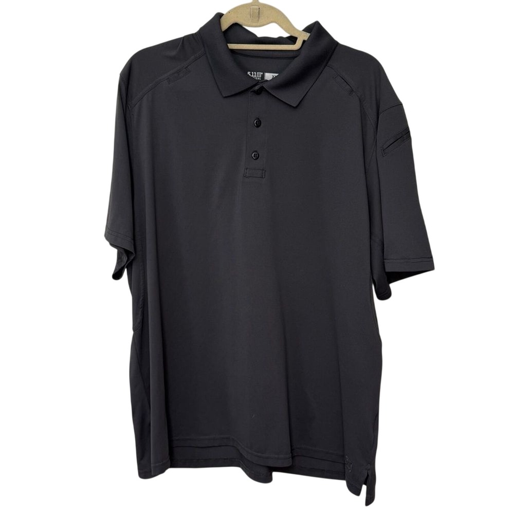 5.11 Tactical Men's HELIOS SHORT‎ SLEEVE POLO Charcoal Gray XL